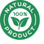 logo couleur verte 100% natural product car nos produits sont entièrement composés de produits naturels
