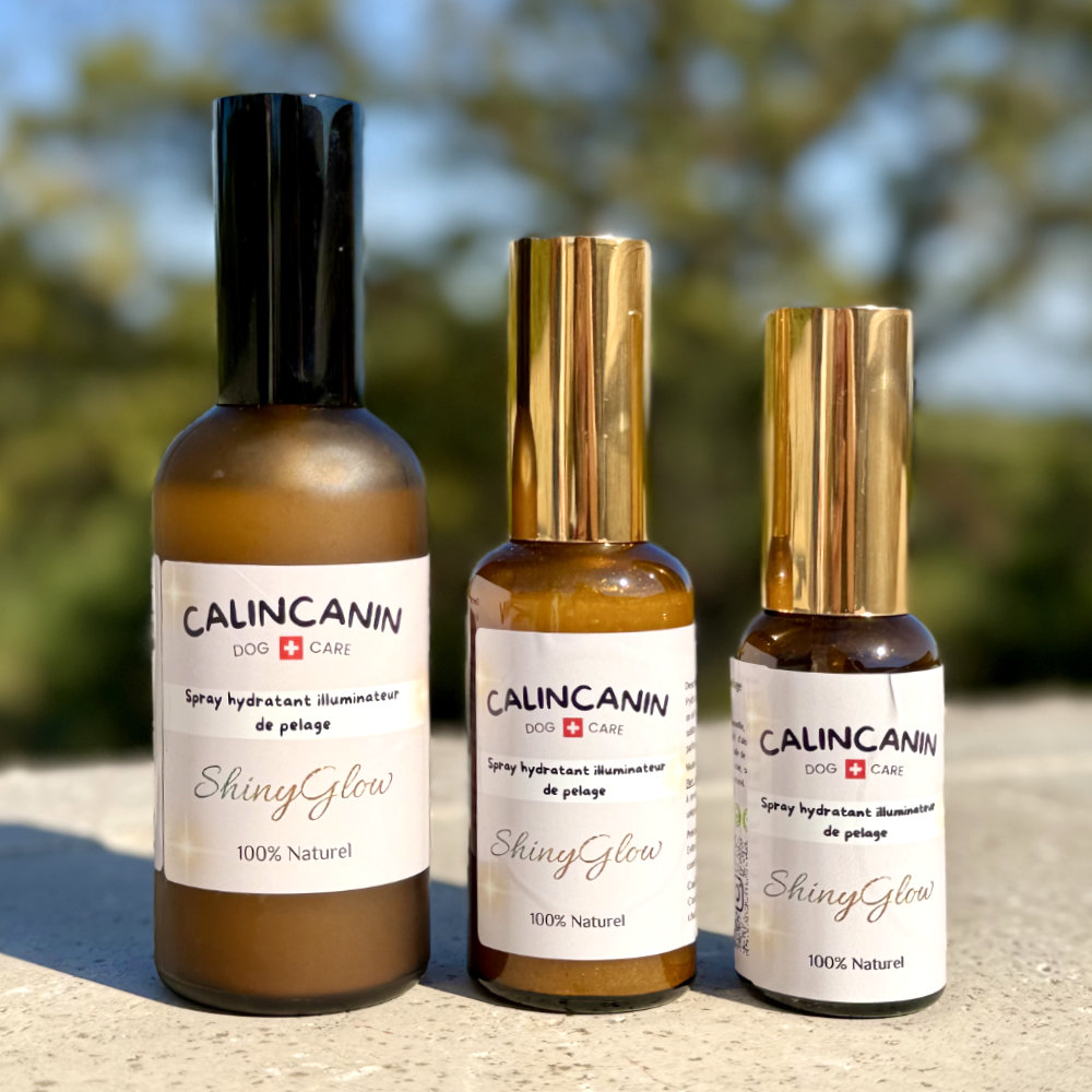 ✨ ShinyGlow : <br>spray hydratant illuminateur de pelage